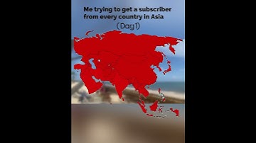 Trying to get a subscriber from every country in Asia#mapping#asia#india #thailand #travel #srilanka