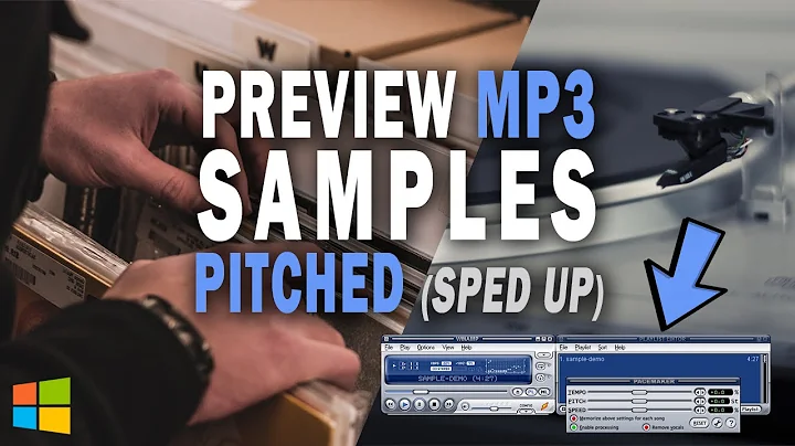 How to Play MP3 Samples Sped Up (Pitched) like Turntable w/ Winamp + Pacemaker Plugin, Windows PC