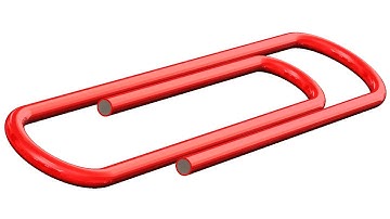 SolidWorks Tutorial #014t: papers clip with surface cover