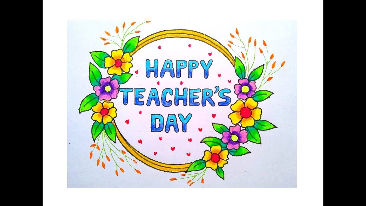 HOW TO DRAW TEACHERS DAY SPECIAL DRAWING EASY/HAPPY TEACHERS DAY ...