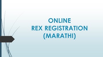 REX (GSP) REGISTRATION (MARATHI)