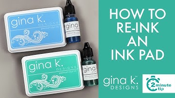 How To Re-ink an Ink Pad- Two Minute Technique