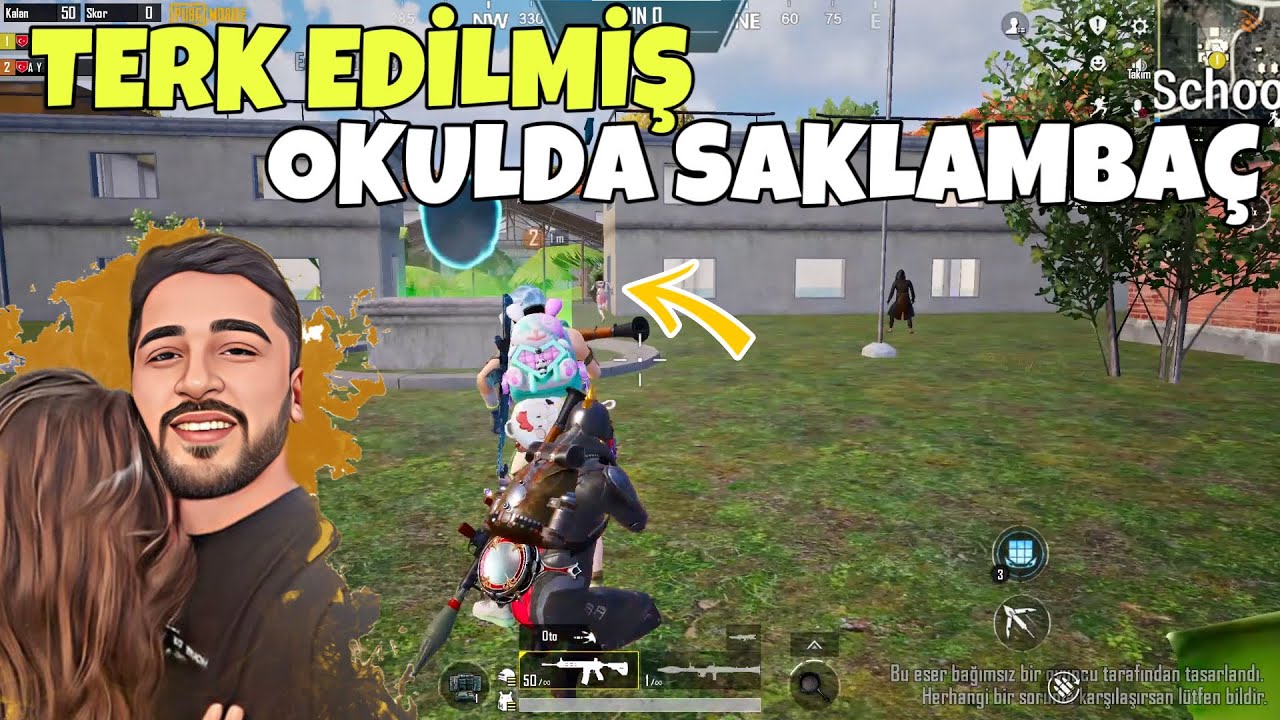 TERK EDİLMİŞ YENİ OKULDA MÜDÜR VE MÜDÜR YARDIMCISI OLUP SAKLAMBAÇ OYNADIK! -PUBG MOBİLE