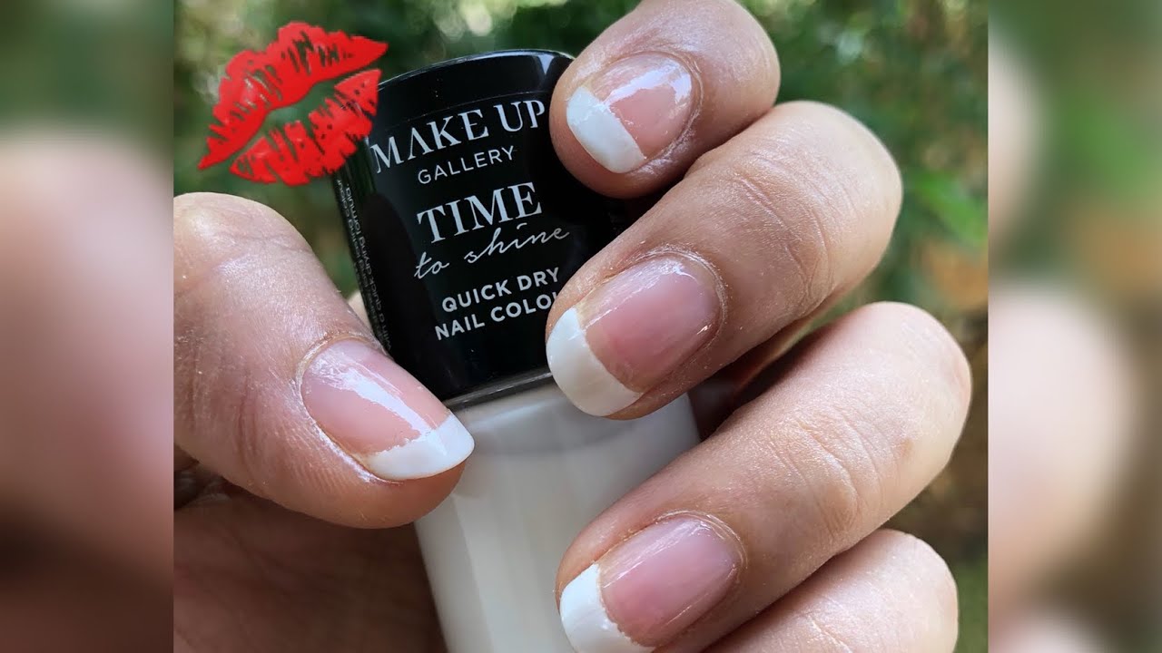 Easy French Manicure 💅 at home 🏡 French Tips YouTube