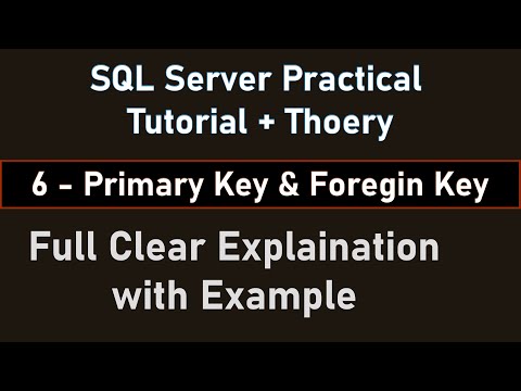 Primary Key, Foreign Key Concept, Practical Example in SQL