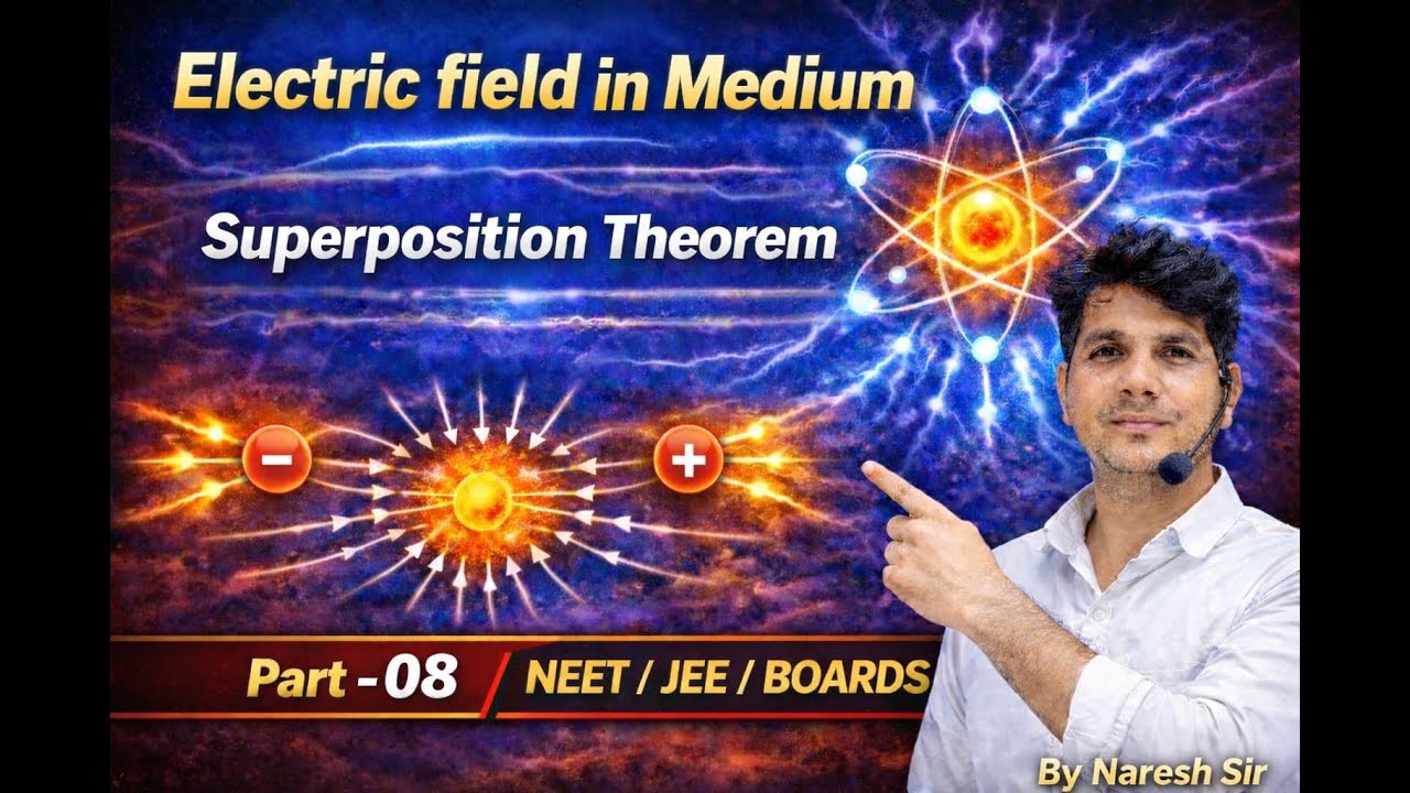 EFI IN PRESENCE OF MEDIUM AND SUPERPOSITION THEORM PART-08 EASY WAY ANALYSIS