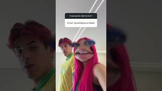 A KATLEN E O VOID FALANDO QUE ZURI MEXER MUITO💜😱 #emillyvickof #katlenof #leozinn077 #void #dosrosas