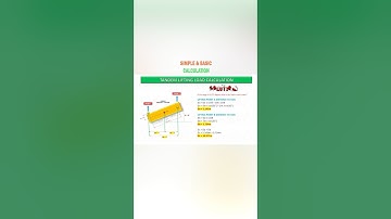 Tandem Lifting - Load calculation for each crane part 2 #shorts #lifting
