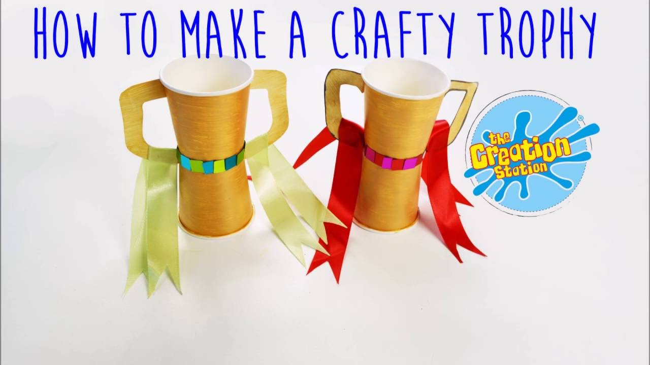 How To Make A Children's Crafty Trophy - YouTube