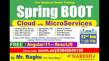 Spring Boot & MicroServices Introduction | by Mr. Raghu