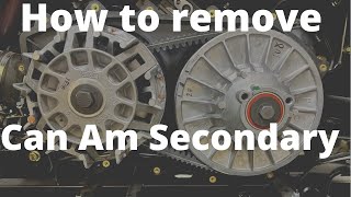 How to Remove/Reinstall a Can Am Secondary Clutch