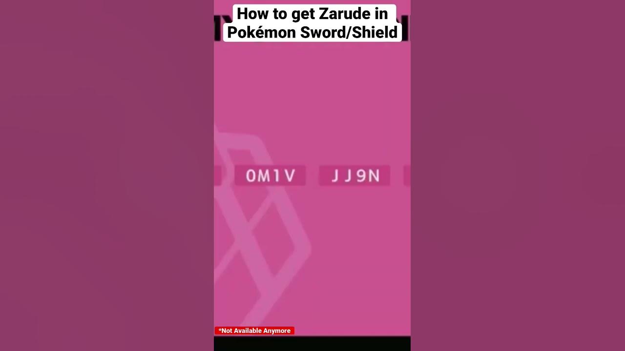 Lbabinz 🇨🇦 on X: Free Zarude Pokemon Code for Pokemon Sword / Shield via  GameStop DE  You have to enter your email address  and agree to all 3 boxes. Make sure