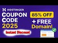 Best Hostinger Coupon Code 2025 💡 Flat 20% OFF + Free Domain | New User Guide India