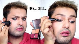 Celebrity Full Face of Zero Makeup!!! Demo/Review | madeupshaheer Profile