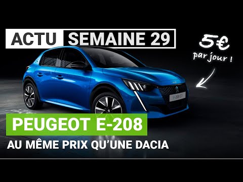 Peugeot propose la 208 électrique pour 5€ par jour !