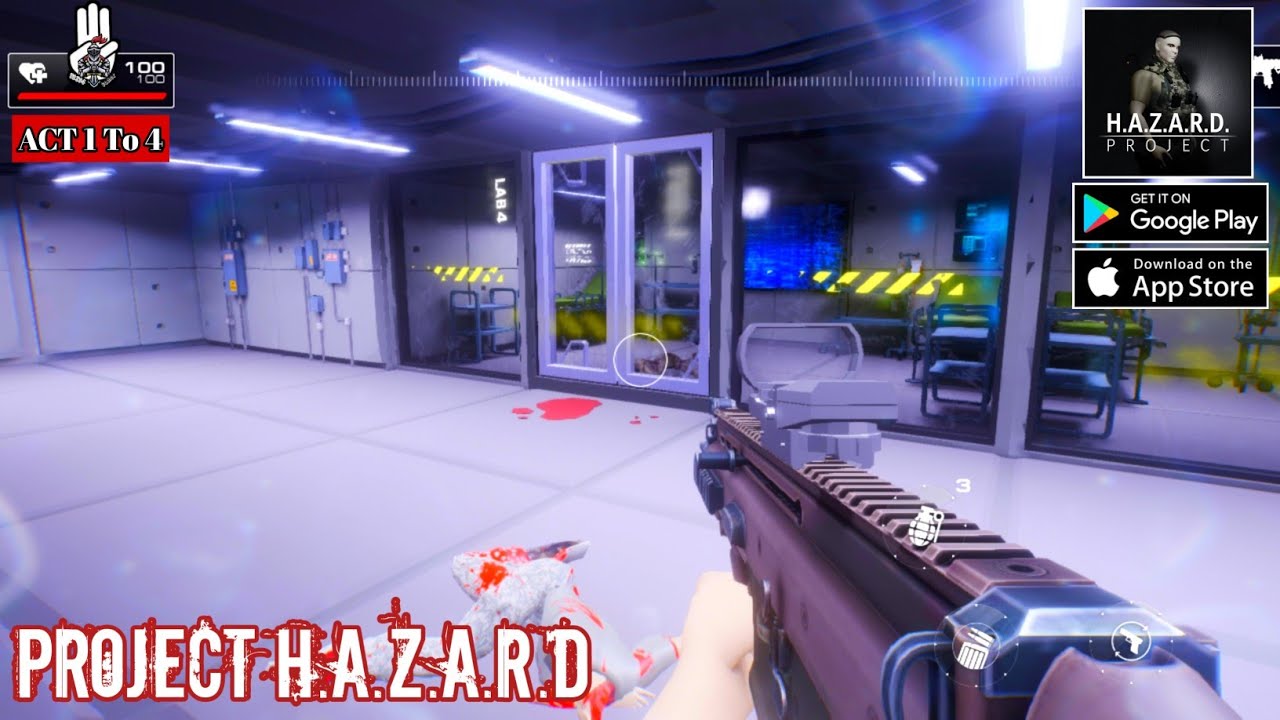 Project H.A.Z.A.R.D Zombie FPS Android Gameplay (Act 1To 4) - YouTube