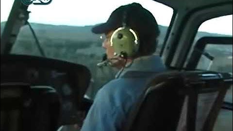 HTB | Pilot rope installation by helicopter for 400 kV transmissionline