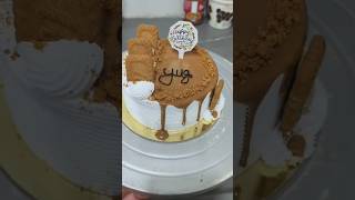 Biscoff cake icing#cake design#homemade#youtubeshorts#viralshort#