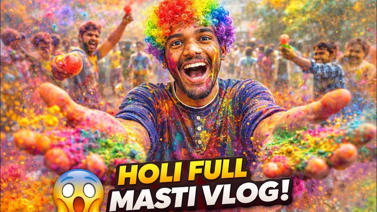 Holi pe full maje liye 😂 has has ke pet dukh jayega 😁 @vlogwithrinku-01 #afterholi #mastivlog #vlog 