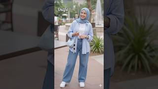 The outfit | | Western look in a modest way 🩵 outfit styling idea for girls" #fashion #style #shorts