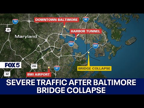 Francis Scott Key Bridge collapse causes major traffic impacts across Baltimore region