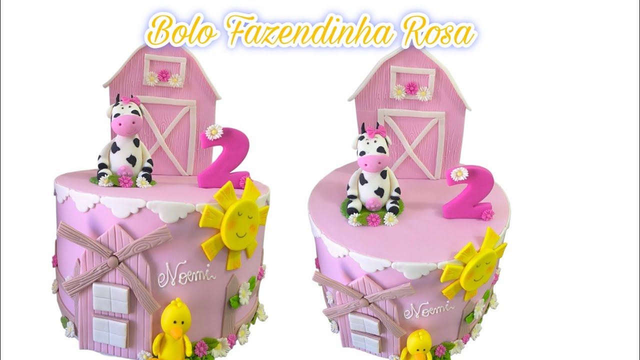Bolo Fazendinha Rosa!!!!!