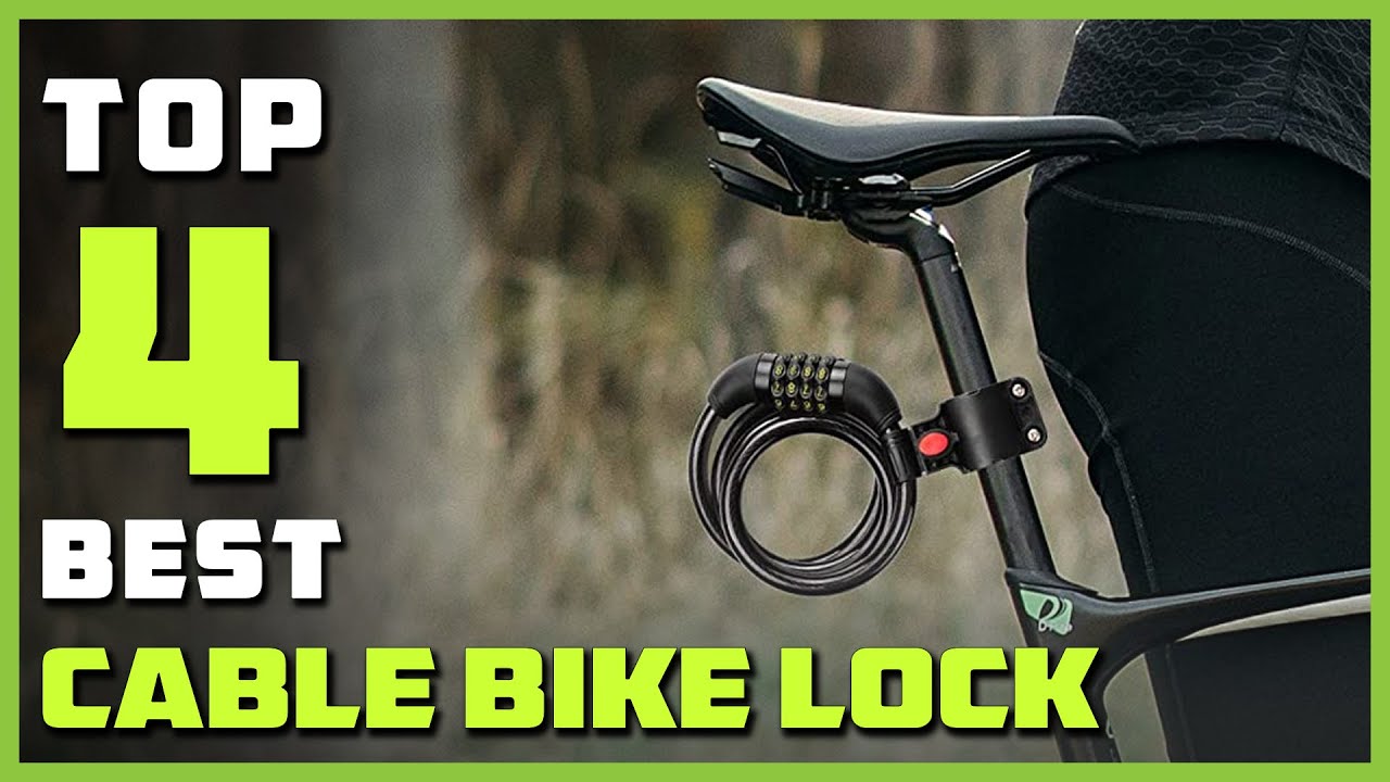 Bike U Lock,20mm Heavy Duty Combination Bicycle D Lock Shackle 4ft Length  Security Cable with Sturdy Mounting Bracket and Key Anti Theft Bicycle