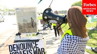 Pro-Palestinian Protesters Demonstrate Outside Of President Biden’s Home In Wilmington, Delaware