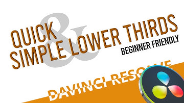 🎬 Create Simple Lower Third Title Animations in DaVinci Resolve 18.6 | Easy Tutorial