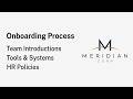 Welcome to Meridian Corp | Employee Onboarding Guide
