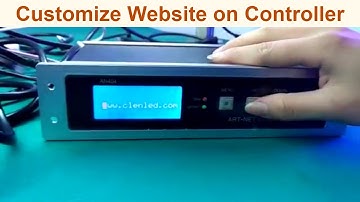 Customize company website on LED Artnet SPI DMX controller decoder