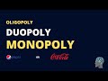 Oligoply, Duopoly, Monopoly! HHI Index. Pepsi or Cola?