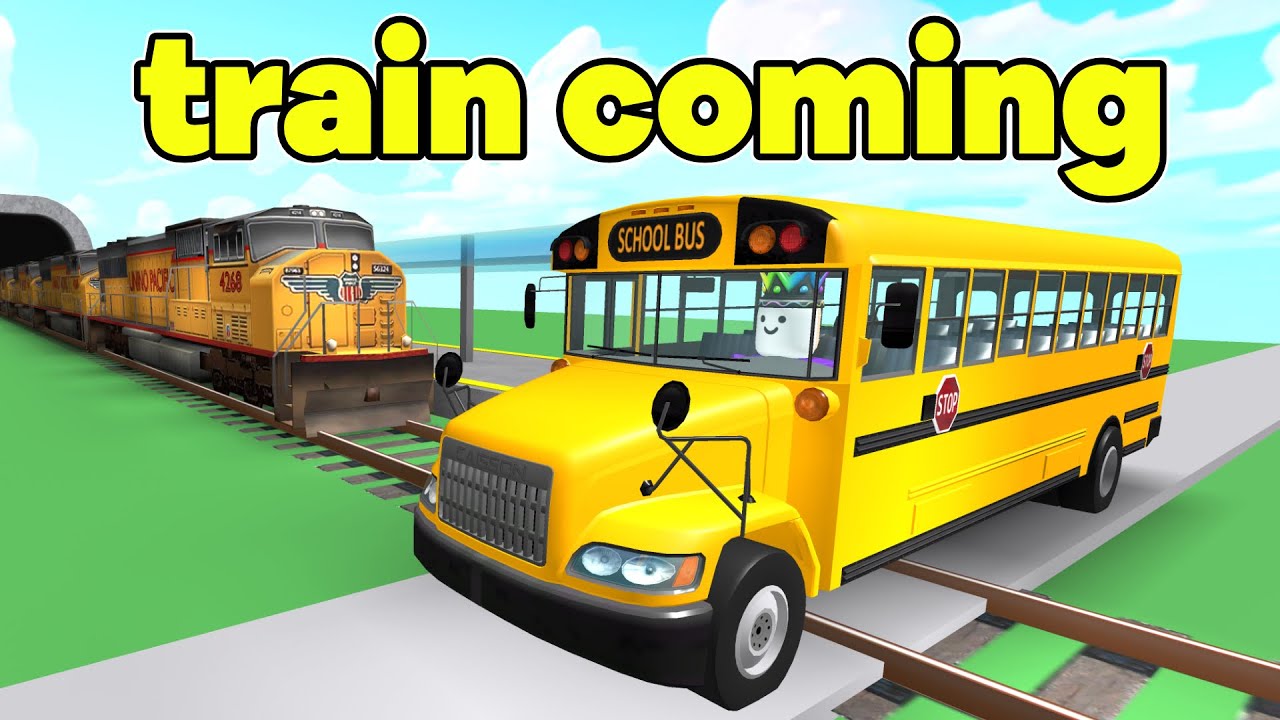 I park on Train tracks But A SPEEDING Train is coming on roblox