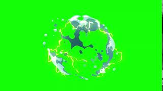 Зеленый Фон Анимация Эффект Энергии