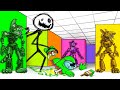 Color or Die: Mini Crewmate and FNAF Characters Survive in Color or Die | Among Us Animation