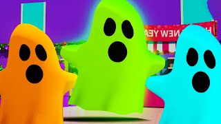 Funny Colorful Ghosts in the Big Shop | Cartoon for Kids | Dolly and Friends 3D