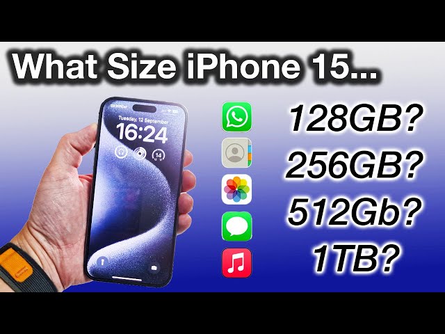 How to Pick the CORRECT iPhone 15 Storage Size GUIDE!!