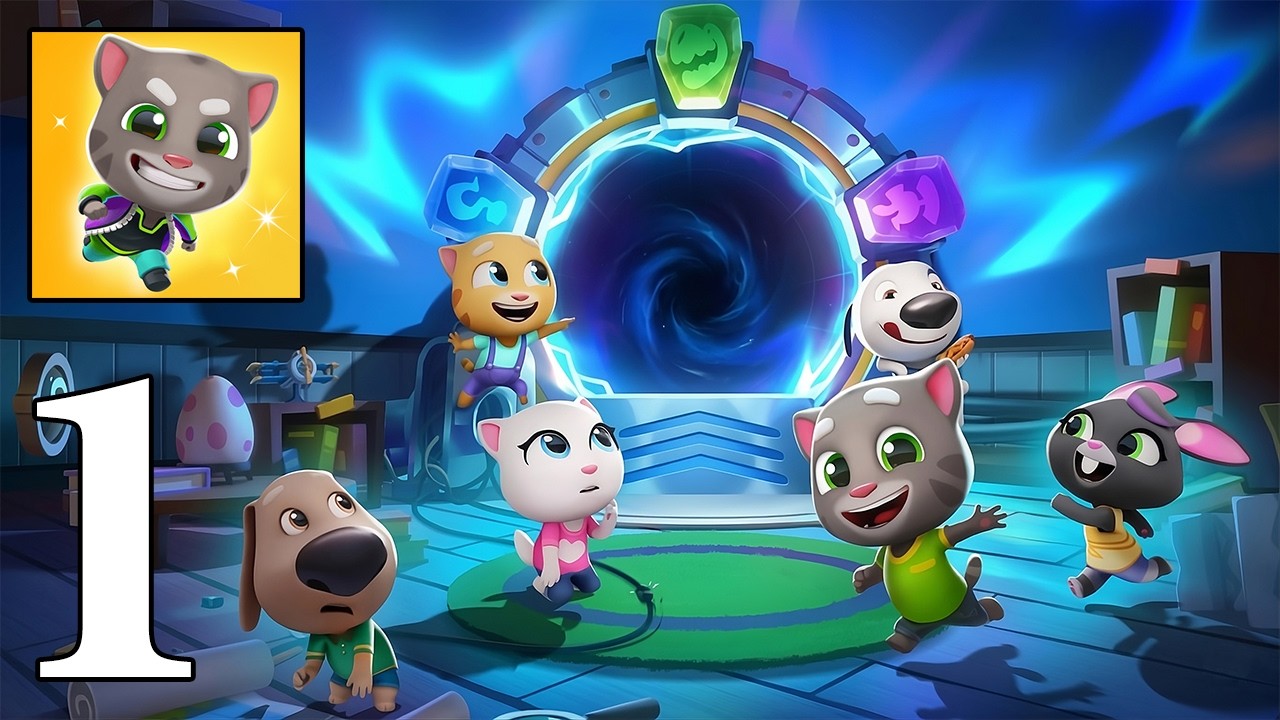 Talking Tom Time Rush | Gameplay Walkthrough Part 1 | (Android, iOS)