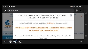 DSEU DELHI 2021: UG (Except BTech) Course Merit List Date  Postponed | Latest update by Dseu #shorts