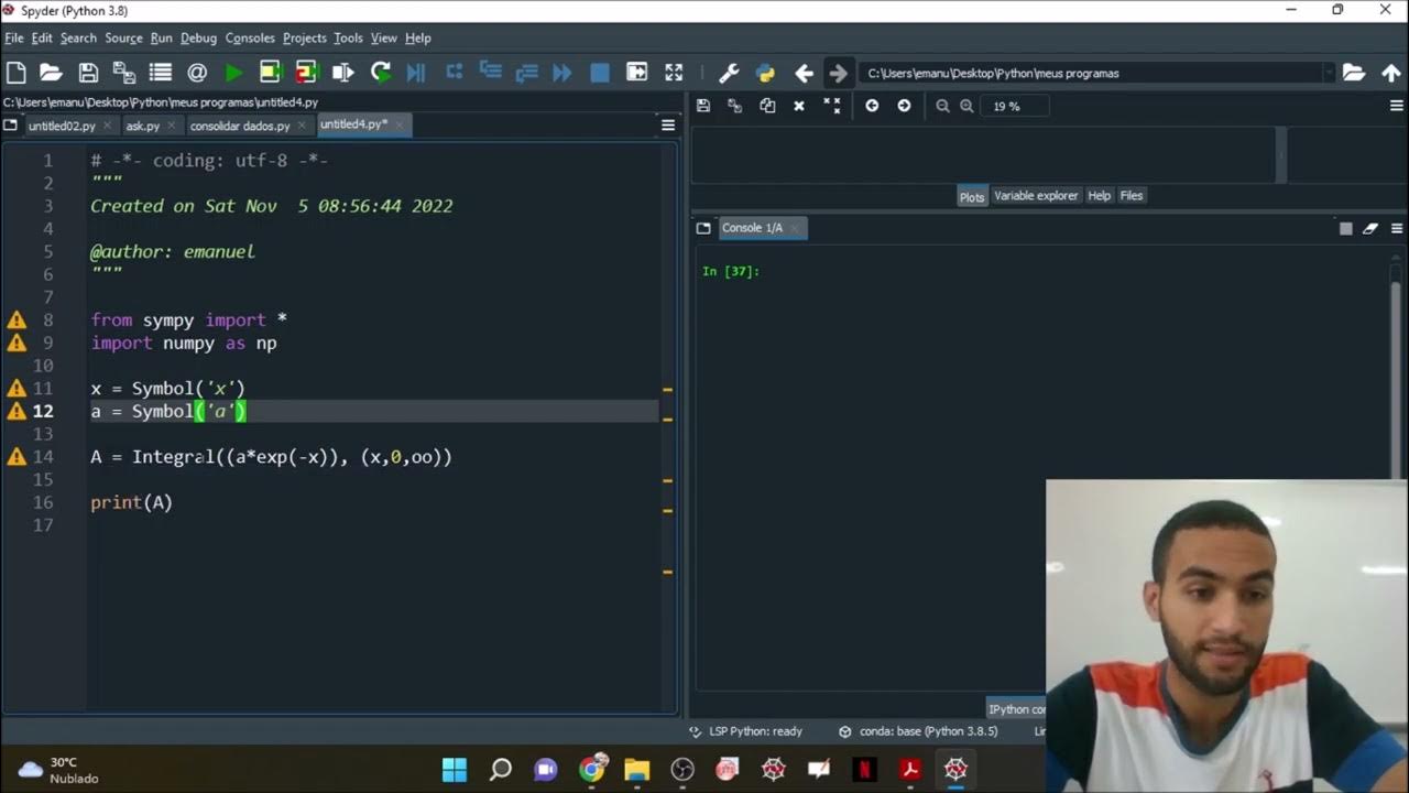 Integral no Python para qualquer limite (incluindo infinito) - YouTube