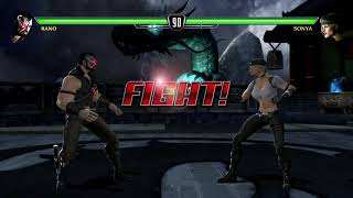 Mortal Kombat Vs DC Universe - Kano's Stomp Fatality On DC Characters 