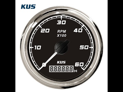 KUS Sea Q FMHB black Tachometer connecting display