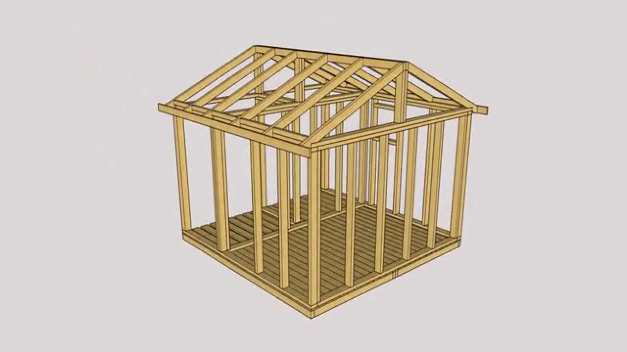 domek narzędziowy z drewutnią 3 na 3 m - YouTube