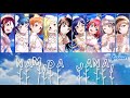 Aqours - Namida Janai / 涙× lit. No Tears (Color Coded, Kanji, Romaji, Eng)