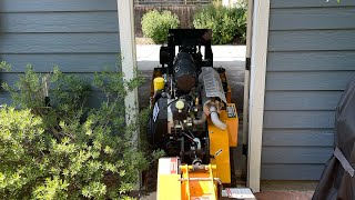Stump grinding with real video less Timelapse
