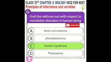 Inheritance and variation mcq for neet | ncert biology chapter 5