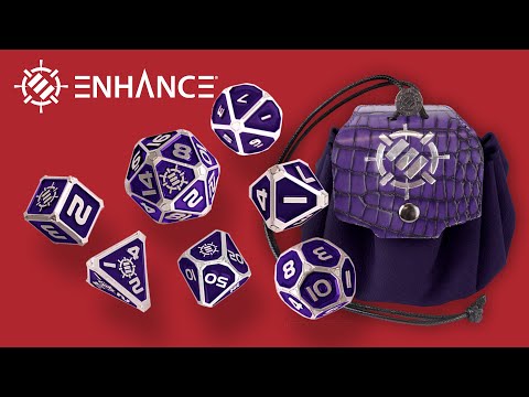 Video di Set di 7 Dadi Metallici RPG Enhance - Viola