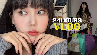 회사쉬는날 24시간 VLOG/ 초간단 자취요리 만들기, 인싸 플리마켓 쇼핑, 이태원 라떼 맛집, 요즘 즐겨듣는 플레이리스트 추천까지