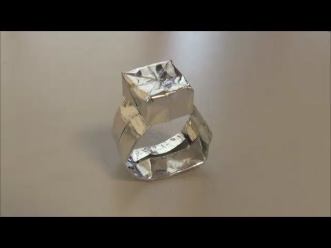 How To Make A Ring 折り紙 指輪 の折り方 Youtube