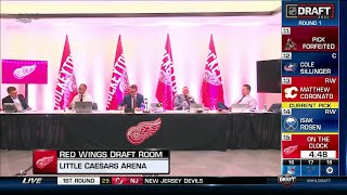Detroit Red Wings 2021 Draft Selections (Rounds 1-5)